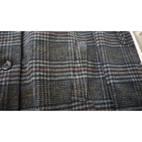 Tommy Hilfiger Men's Sz 44R Multi Addison Wool Blend Trim Fit Overcoat $395 - Picture 11 of 13